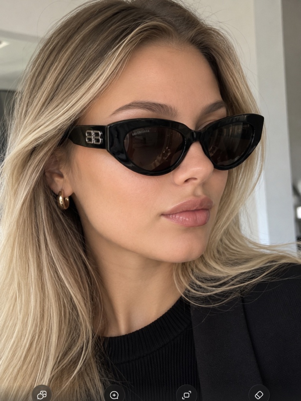 Balenciaga BB0236S Havana/Brown (002) Sunglasses